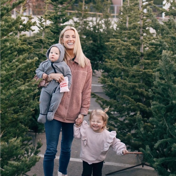 Madewell Sherpa Mauve Coat Jacket XS NWOT - Picture 3 of 3